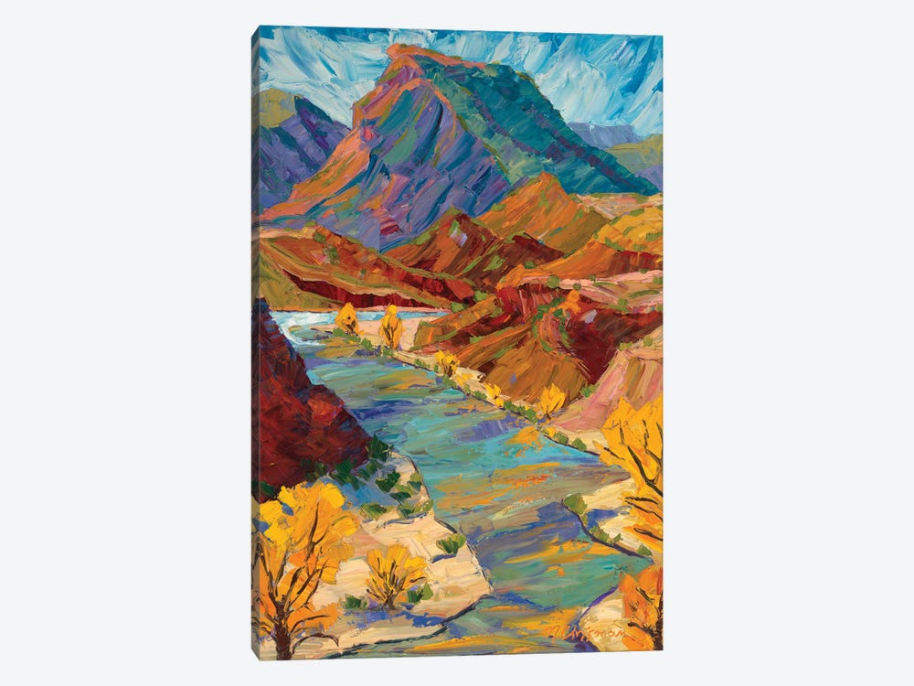 Chama River Patterns In Autumn by Michelle Chrisman 1-piece Canvas Wall Art