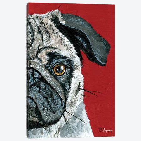 Pug a Boo Canvas Print #MIY5} by Melissa Symons Canvas Artwork