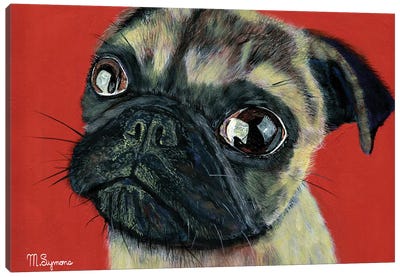 Pugly Canvas Art Print - Pug Art