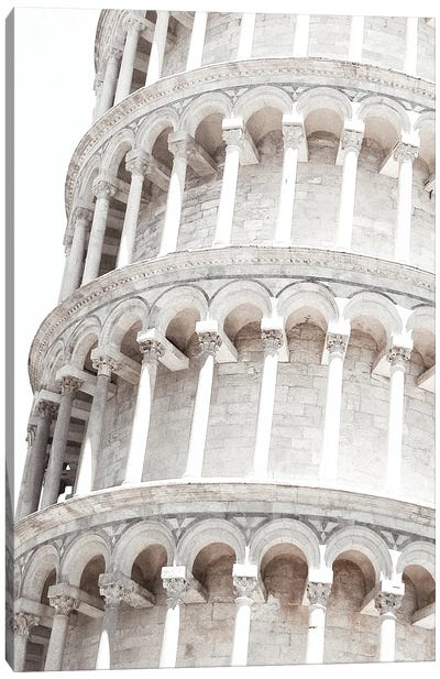 Pisa I Canvas Art Print - Leaning Tower of Pisa