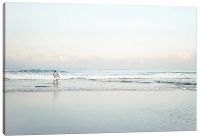 Surfing In Bali Canvas Art Print - Magda Izzard