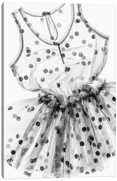 Spotty Dress Canvas Art Print - Magda Izzard