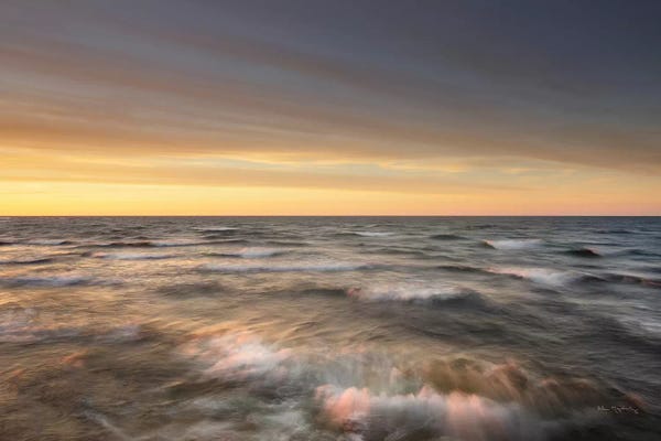 Lake Sunrises & Sunsets: Lake Superior Waves by Alan Majchrowicz