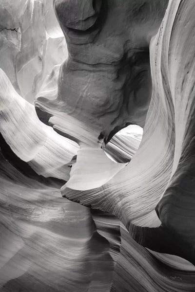 Alan Majchrowicz: Lower Antelope Canyon IX BW by Alan Majchrowicz