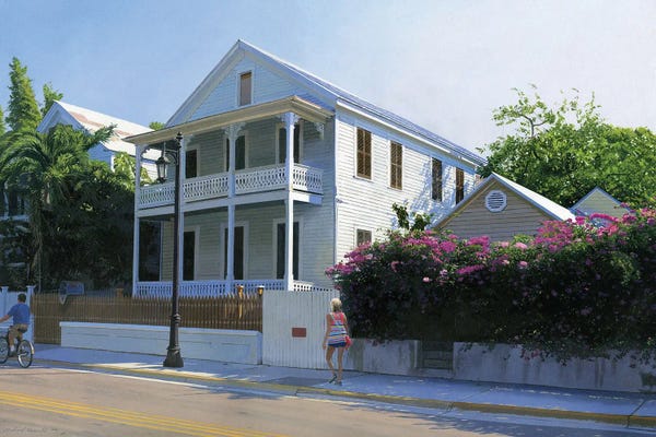 Key West: Houses At Key West by Michael J. Harrell