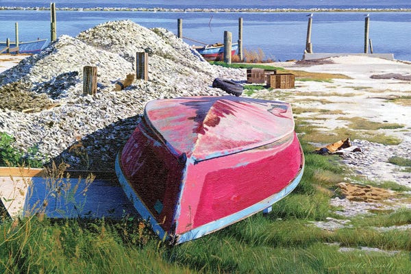 Michael J. Harrell: Oyster Boat by Michael J. Harrell