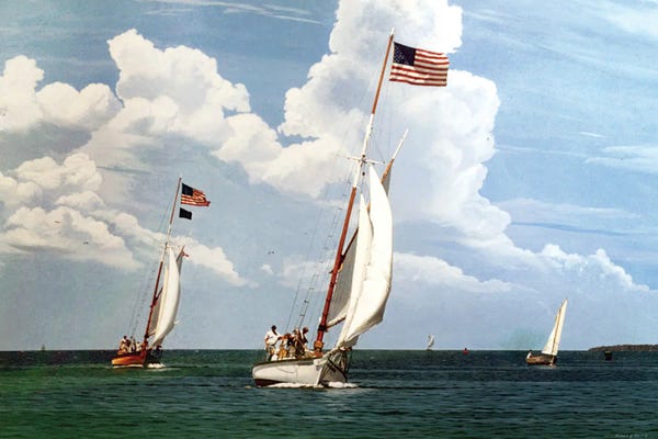 Michael J. Harrell: Schooners Off The Cape by Michael J. Harrell