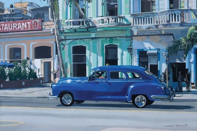 In Old Havana by Michael J. Harrell framed wall art