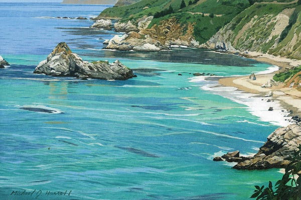 Michael J. Harrell: Big Sur Shoreline by Michael J. Harrell