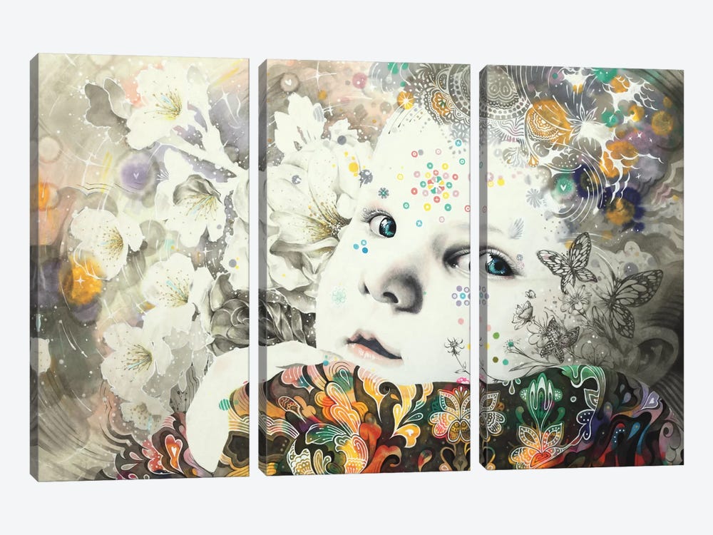 Blooming 3-piece Canvas Art Print