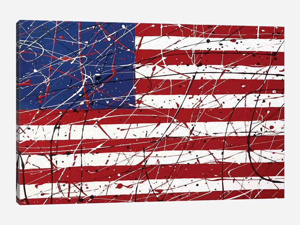 American Flag I by Martin James 1-piece Art Print