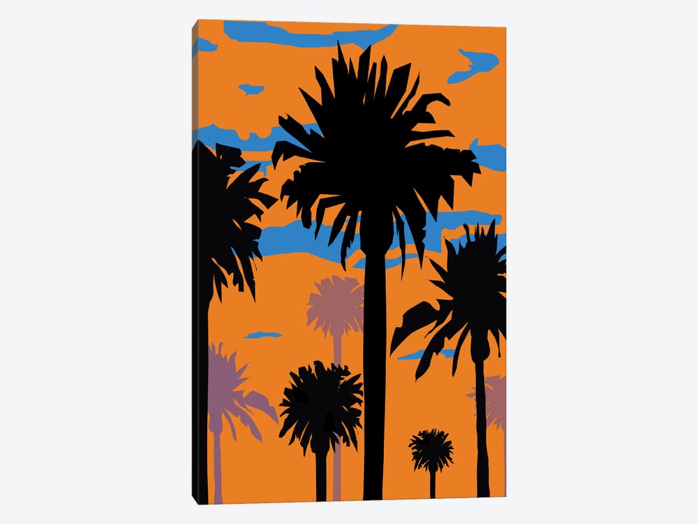 Palm Sunset I by Martin James 1-piece Canvas Wall Art