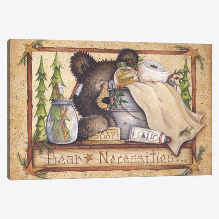 Bear Necessities Canvas Print #MJN12} by Mary Ann June Canvas Art Print