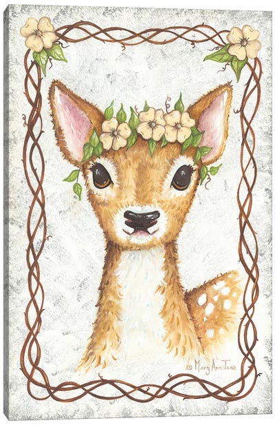 Deer Canvas Art Print - Pelican Art