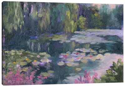 Monet's Garden II Canvas Art Print - Pond Art