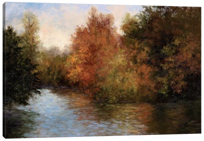 A Light On The Lake Canvas Art Print