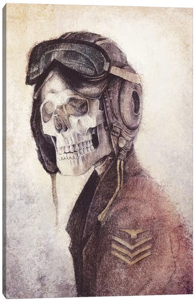 Billy Canvas Art Print - Skeleton Art