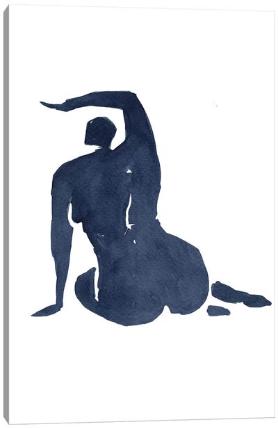 Morning Stretch Canvas Art Print - Body Positivity Art