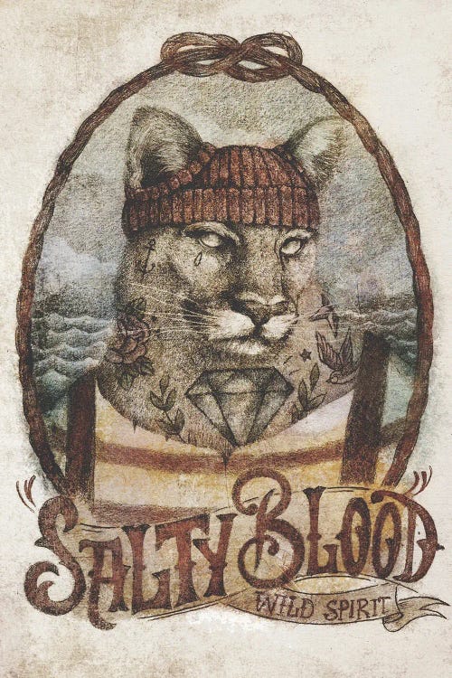 Salty Blood by Mike Koubou wall art