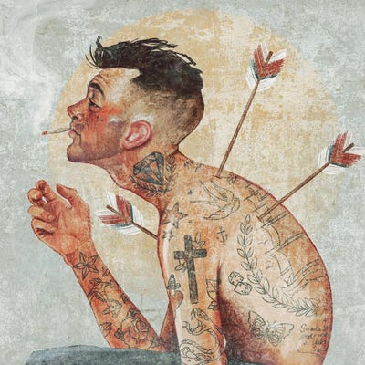 Heal by Mike Koubou framed canvas print