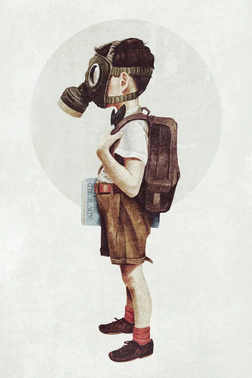 Back to school by Mike Koubou wall art