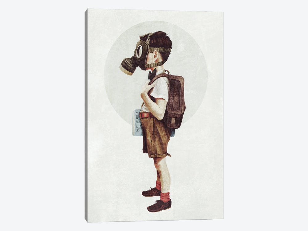 Back to school by Mike Koubou 1-piece Canvas Wall Art