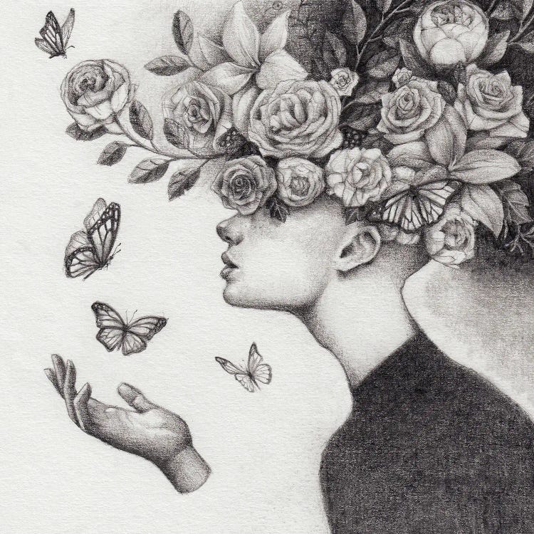 Flowers by Mike Koubou wall art