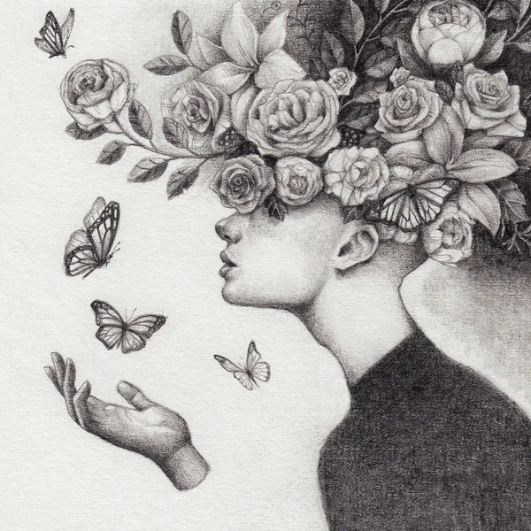 Black & White Florals: Flowers by Mike Koubou