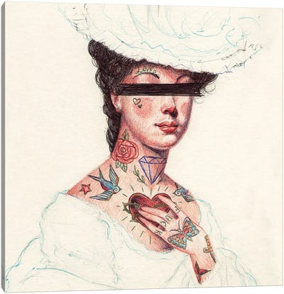 Unknown Princess Canvas Art Print - Historical Fashion Art