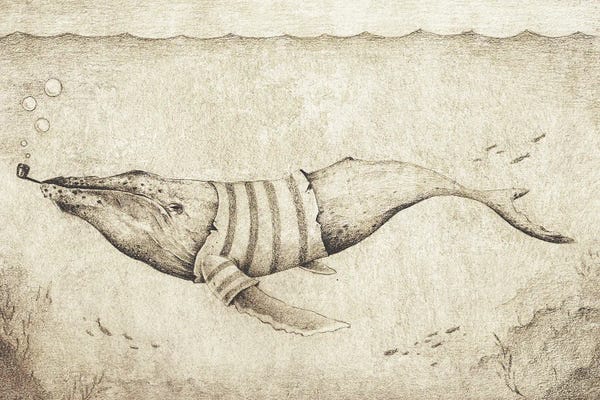 Humpback Whales: Sailor Of The Deep Ocean II by Mike Koubou