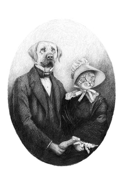 Eternal Couple by Mike Koubou canvas print