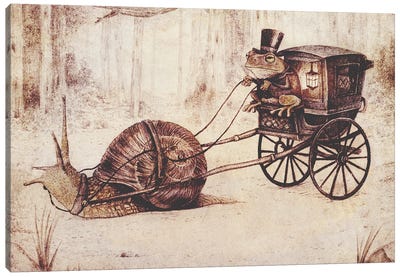 Coachman Canvas Art Print - Carriage & Wagon Art