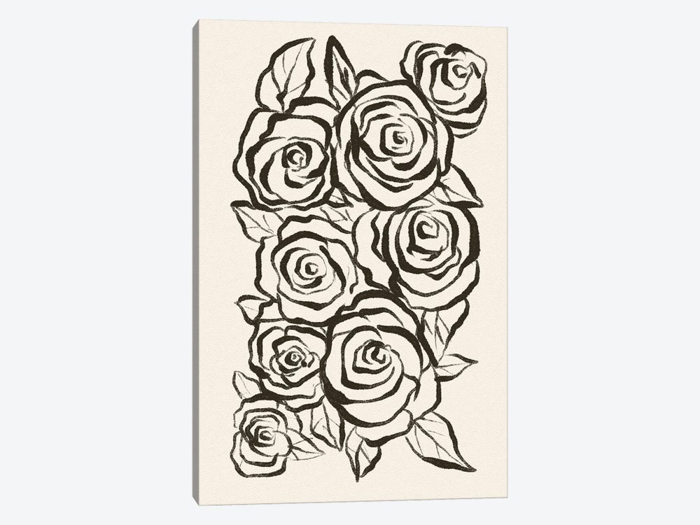 Roses by Mike Koubou 1-piece Canvas Art