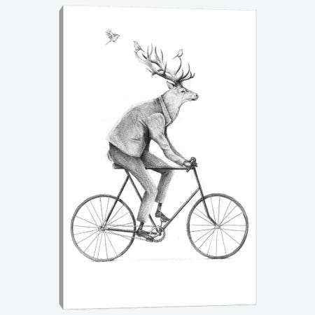Even A Gentleman Rides Canvas Print #MKB22} by Mike Koubou Art Print