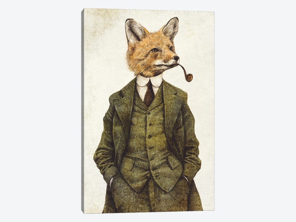 The Fox by Mike Koubou 1-piece Canvas Artwork