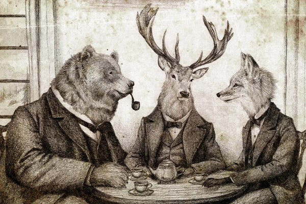 Bears: Teatime II by Mike Koubou