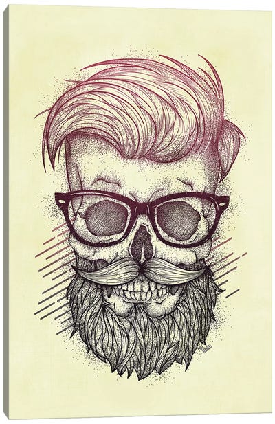 Hipster Is Dead Canvas Art Print - Mike Koubou