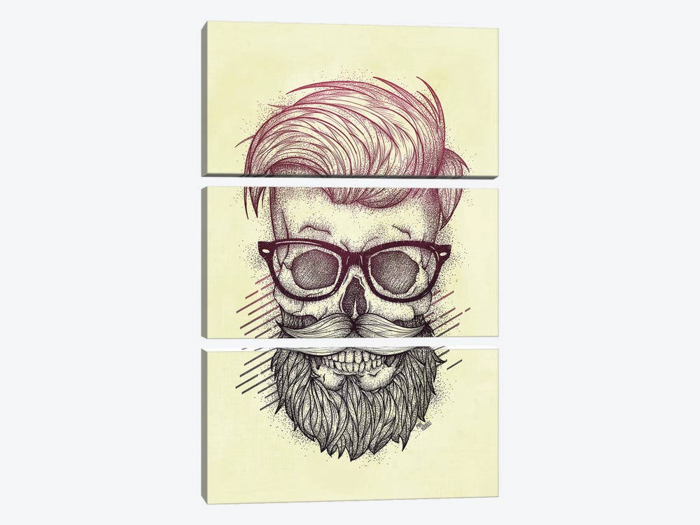 Hipster Is Dead by Mike Koubou 3-piece Canvas Artwork