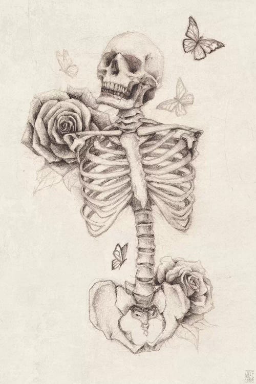 Skeleton And Roses I