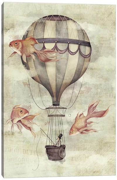 Skyfisher Canvas Art Print - Hot Air Balloon Art