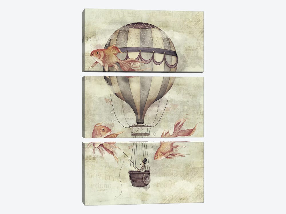 Skyfisher by Mike Koubou 3-piece Canvas Art Print