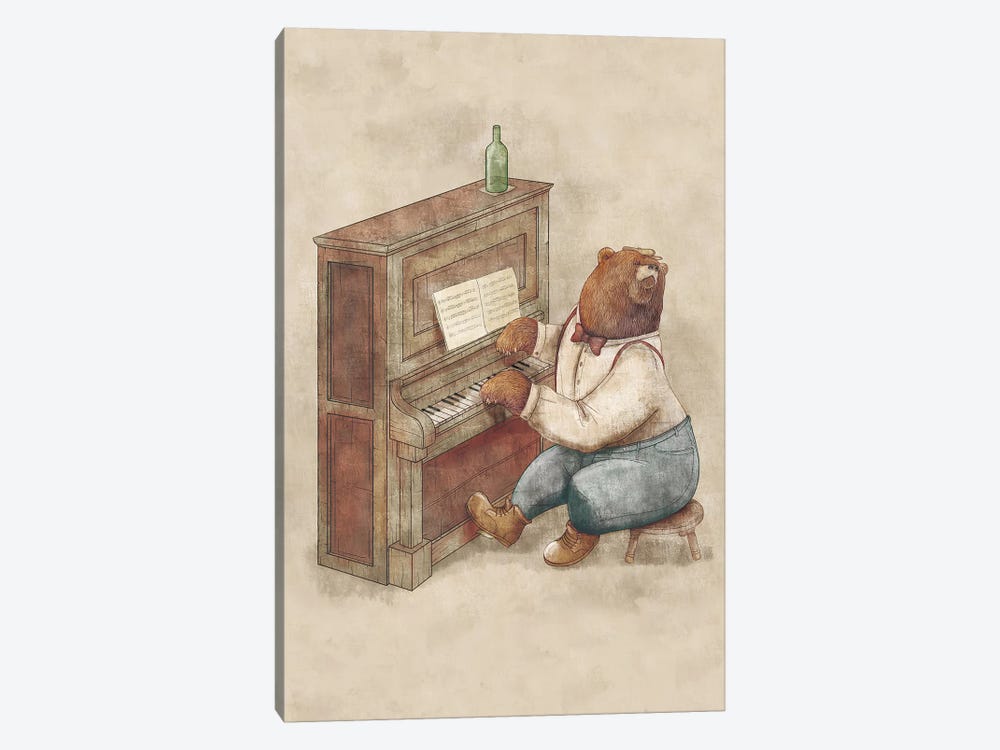 The Pianist by Mike Koubou 1-piece Canvas Artwork