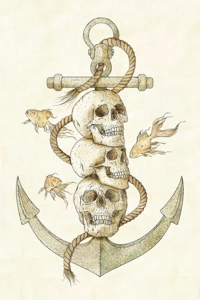 Kids Nautical Art: Three Missing Pirates by Mike Koubou