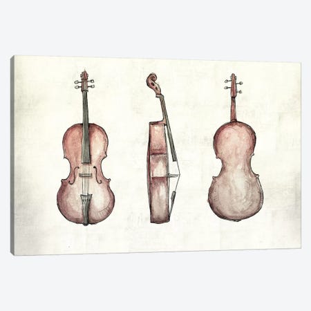 Cello Canvas Print #MKB6} by Mike Koubou Canvas Artwork