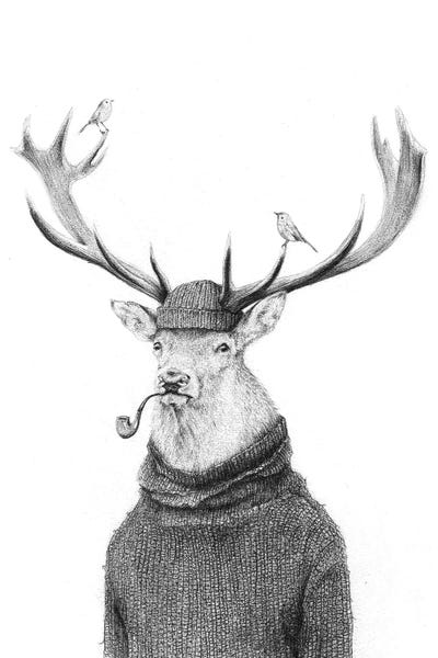 Black & White Drawings & Illustrations: Wild Thinking by Mike Koubou