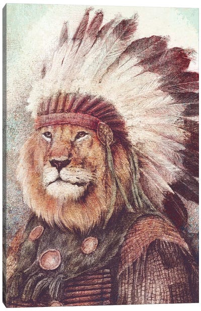 Chief II Canvas Art Print - Mike Koubou