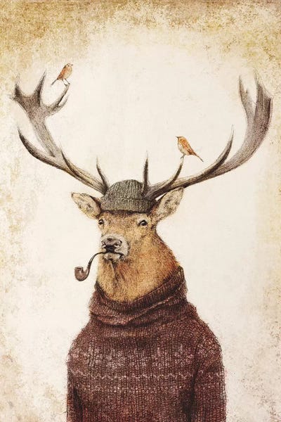 Thinking Wild by Mike Koubou framed wall art