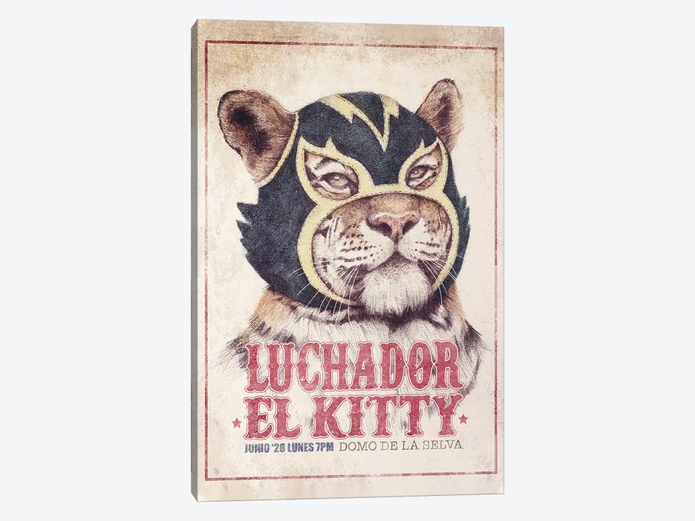 El Kitty by Mike Koubou 1-piece Art Print