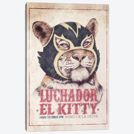 El Kitty Canvas Print #MKB95} by Mike Koubou Canvas Print