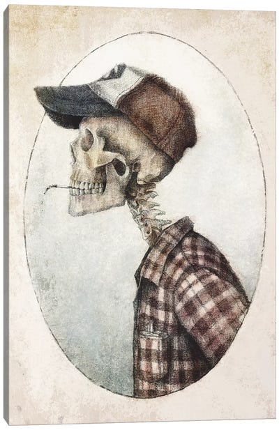 Jack Canvas Art Print - Skeleton Art